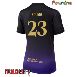 Barcelona Jules Kounde #23 Seconda Maglia Femmina 2026-27 Manica Corta